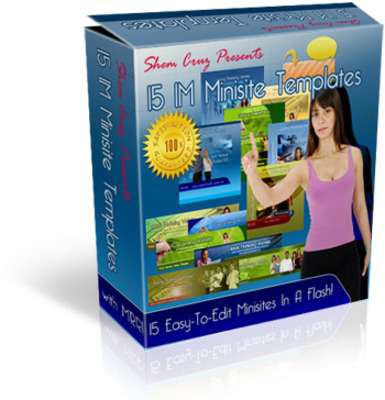 Product picture (MRR) 15 Internet  Marketing Minisite Templates -- (MRR)