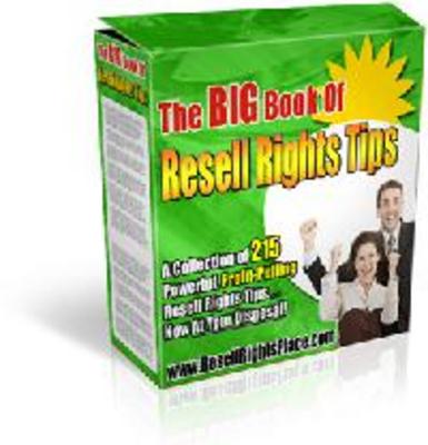 Product picture The Big Book Of Resell Rights Tips